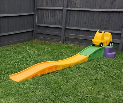 Toddler Roller Coaster, a toddler inflatable for hire from Bounce Again