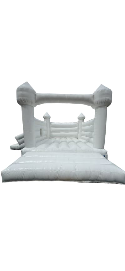 White kingdom bounce & slide, a bounce and slide combo for hire from Croydon Bouncy Castles