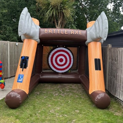 Axe Throwing Inflatable Game, a inflatable game for hire from The Bounce Generation