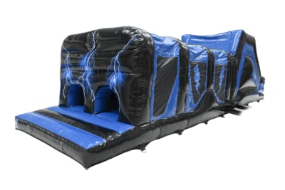 46ft Lightning Disco Obstacle Course, a assault course for hire from Crockerz Castles