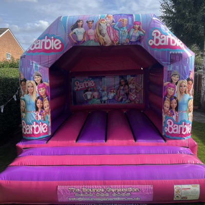 Barbie Bouncy Castle (15x12ft), a bouncy castle for hire from The Bounce Generation