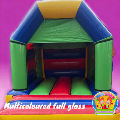 Full gloss multi colour (Plain), a bouncy castle for hire from Kidz Smile