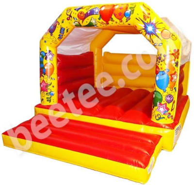 8ft x 11ft Toddler Celebrations Bouncy Castle, a toddler inflatable for hire from Abc Party Hire
