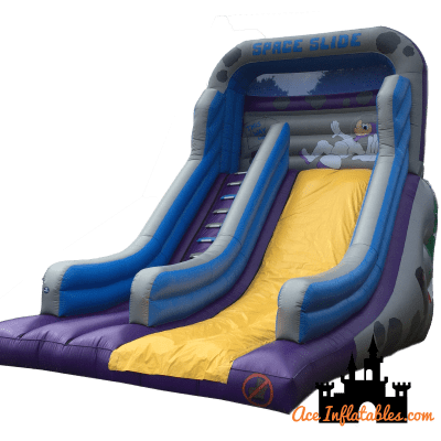 Mega Inflatable Space Slide, a inflatable slide for hire from Ace Inflatables