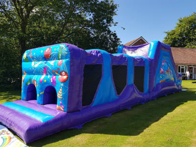 Party obstacle course, a assault course for hire from Bounce About Sussex