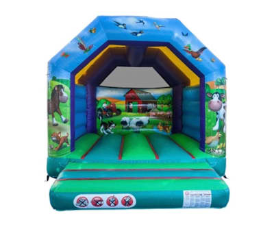 10x10 Farmyard Bouncy Castle Hire from Alpha Inflatables and Events
