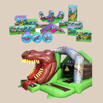 Dinosaur 3D fun run assault course - Bouncy Castle, Disco Dome, Soft Play,  Slides, Sumo Hire in Grays Brentwood Romford Hornchurch Upminster Dagenham  Essex