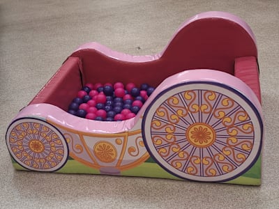 Princess Carriage Ball Pit, a soft play set for hire from Bounce Again