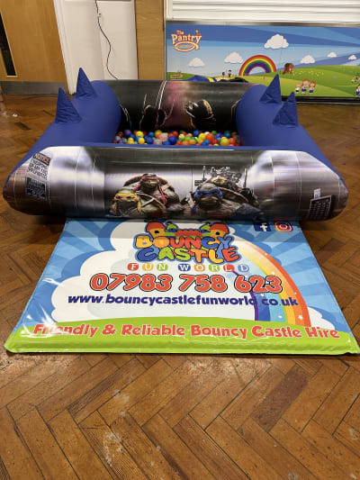 Ninja Turtles Ball Pool, a soft play set for hire from Bouncy Castle Fun World