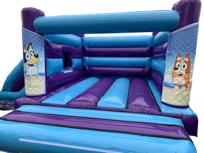 17ft x 15ft Bluey bouncy castle combi, a bouncy castle for hire from Bounce Mania
