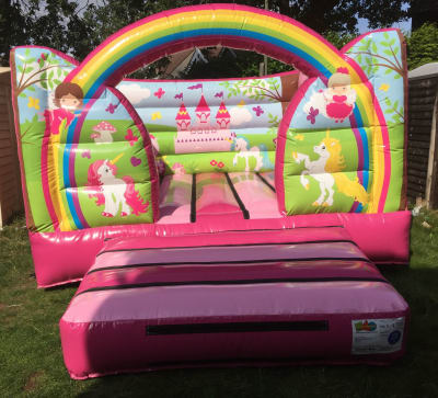Unicorn Themed Bouncy Castle, a bouncy castle for hire from Bouncy Castles Surrey