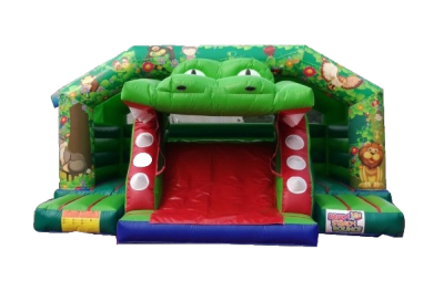Crocodile Bounce n Slide, a bounce and slide combo for hire from Ready Steady Bounce