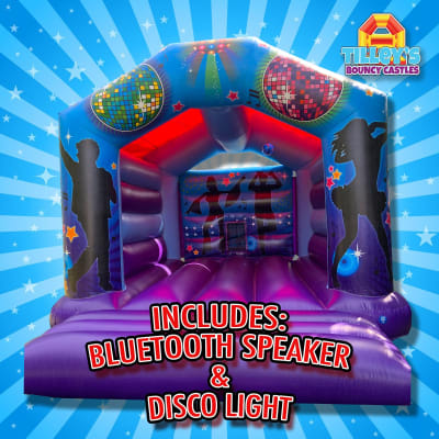 Adult Disco Bouncy Castle, a adult bouncy castle for hire from Tilley's Bouncy Castles and Soft Play Hire