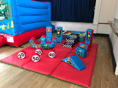 Transport World Soft Play Set, a soft play set for hire from Playdays Parties