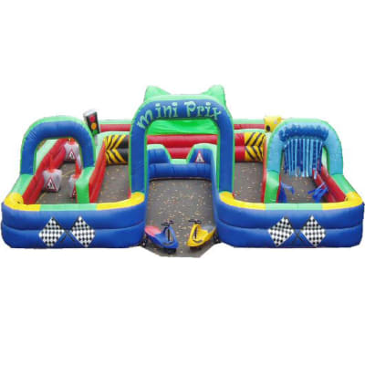 Mini Prix, a toddler inflatable for hire from Jumping Jacks