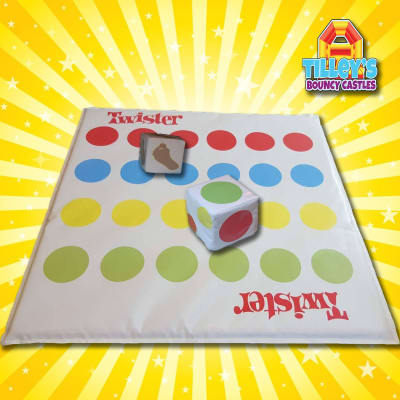 Giant Twister, a inflatable game for hire from Tilley's Bouncy Castles and Soft Play Hire