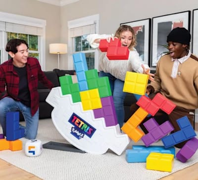 Tetris Giant game, a inflatable game for hire from Bouncy Castle Club