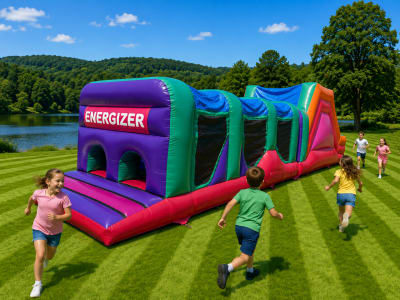 40ft Energizer Assault Course, a assault course for hire from Funday Entertainment