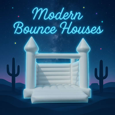 Modern/White Bounce Houses