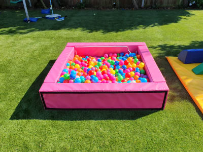 PINK BALL PIT 5ft, a soft play set for hire from All Bounce Surrey