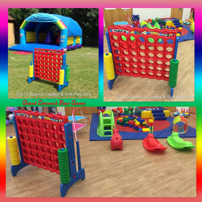 Connect 4 - Giant Style Family Fun, a inflatable game for hire from BJ's Bouncy Castles & Soft Play Hire