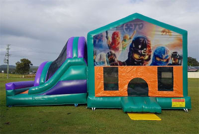 Large Banner Castles Jumping Castle Hire In Mid North Coast