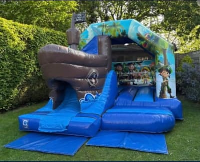 3D Pirate ship, a bouncy castle for hire from Bounce Again