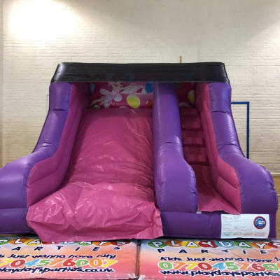 Fairy Princess Mini Slide, a inflatable slide for hire from Playdays Parties