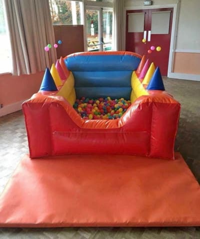 Multicoloured Ball Pit, a soft play set for hire from Bouncy Castle Factory