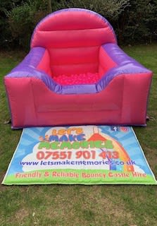 Pink Bubble Gum Ball Pool, a soft play set for hire from Let's Make Memories