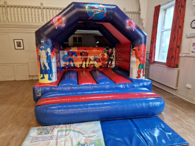 Superhero Bouncy Castle, a bouncy castle for hire from Bounce About Sussex