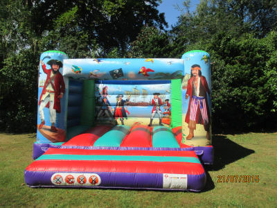 13 x 13 Pirate H Frame Bouncy Castle Hire Surrey, a bouncy castle for hire from Alpha Bouncy Castles & Events