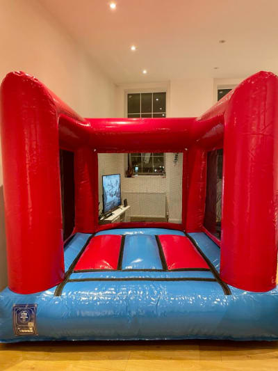 Red Mini Bouncer, a toddler inflatable for hire from Bouncy Mania