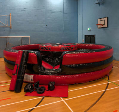 Rock N Roller (Gladiator), a inflatable game for hire from Airscape Events
