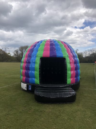 Disco Dome Bouncy Castle, a disco dome for hire from Rick's Castles