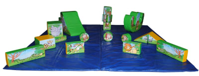 Jungle Soft Play, a soft play set for hire from JV Bouncy Castle Hire