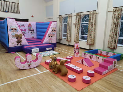 LoL Surprise Bouncy Castle & Soft Play Package, a party package for hire from Allsorts Inflatables
