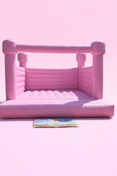 Pretty pink bouncy castle, a bouncy castle for hire from Croydon Bouncy Castles