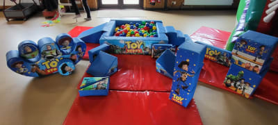 Toy Story Soft Play & Ball Pond, a soft play set for hire from Kendall's Castles