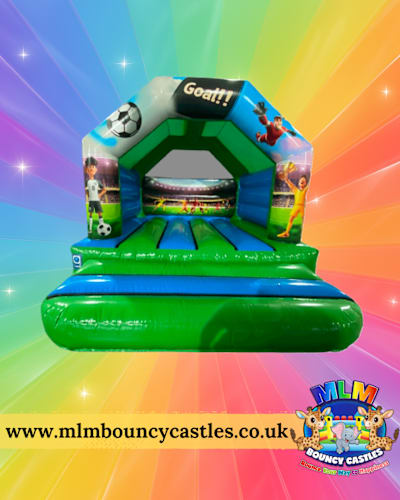 12ft x 12ft Football Themed Bouncy Castle, a bouncy castle for hire from MLM Bouncy Castles