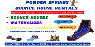 Ninja Bounce Plus Water Slide *can also be used dry - Hire in Douglasville  Villa Rica Carrollton Hiram Powder Springs Austell