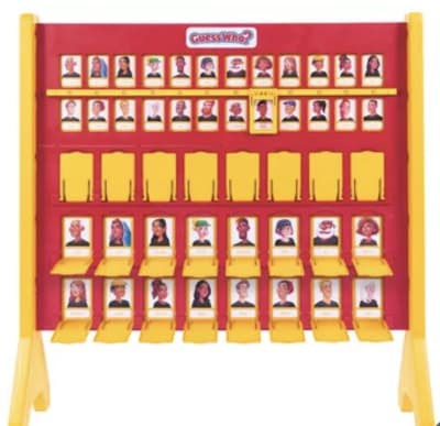 Giant Guess Who Game, a inflatable game for hire from Wallington Bouncy Castles