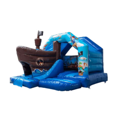 3D Pirate Slide Combi, a bounce and slide combo for hire from Crockerz Castles