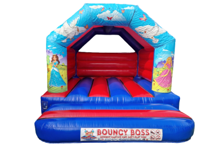 Princess Red & Blue Bouncy Castle, a bouncy castle for hire from Bouncy Boss