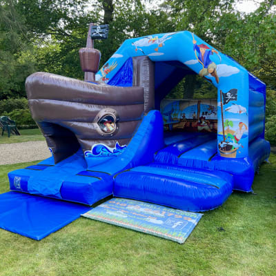 Pirate Bounce and Slide, a bounce and slide combo for hire from KBS Inflatable Kingdom