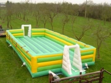 31ft x 21ft Football Pitch, a inflatable game for hire from Bouncy Castle Factory