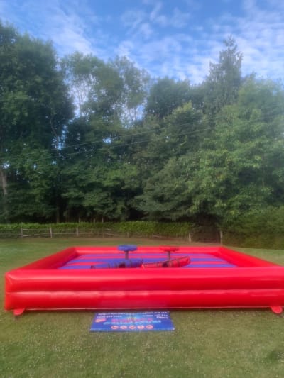 Gladiator Duel (17x17ft), a inflatable game for hire from The Bounce Generation