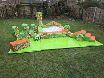 Softplay Jungle Adventure Set, a soft play set for hire from MLM Bouncy Castles