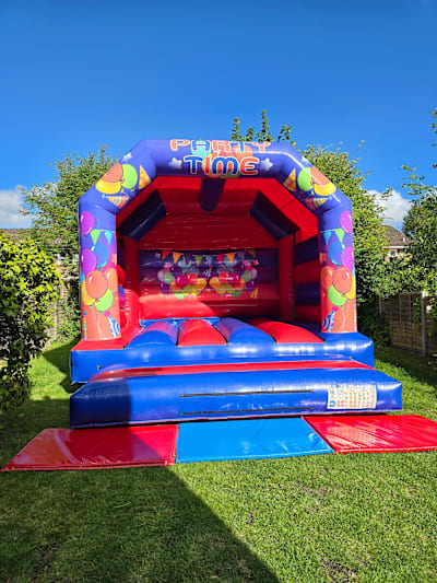 15ft x 16ft Party Time Bouncy Castle, a bouncy castle for hire from MLM Bouncy Castles