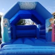 FROZEN BOUNCY CASTLE 15FT vs 11ft, a bouncy castle for hire from All Bounce Surrey